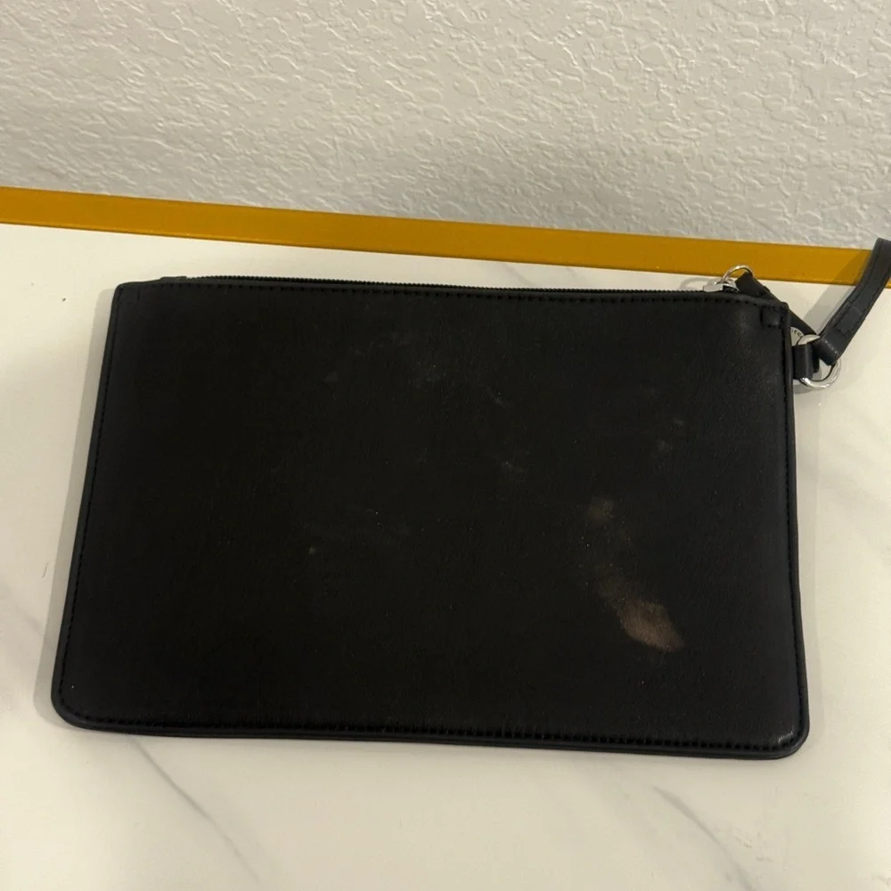Karl Lagerfeld Black Wristlet Pouch